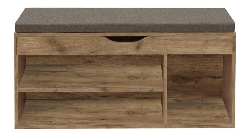 Cipelar (ormarić za cipele) Filesas (hrast artisan + smeđa) 