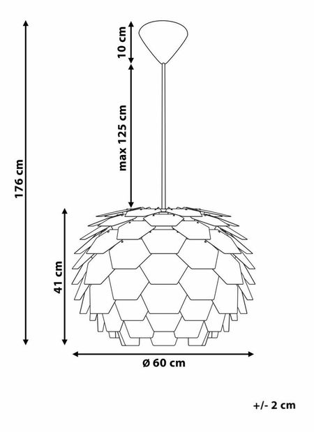 Závesná lampa Segou (zelená) (veľká)