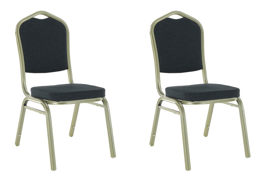 Set 2 ks. jedálenských stoličiek Zoni (sivá + šampanské) *bazár