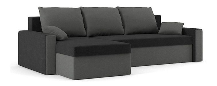 Sarokkanapé Zahara (fekete + szürke)