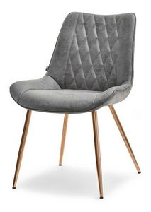 Stolička Aron (sivá + medená)