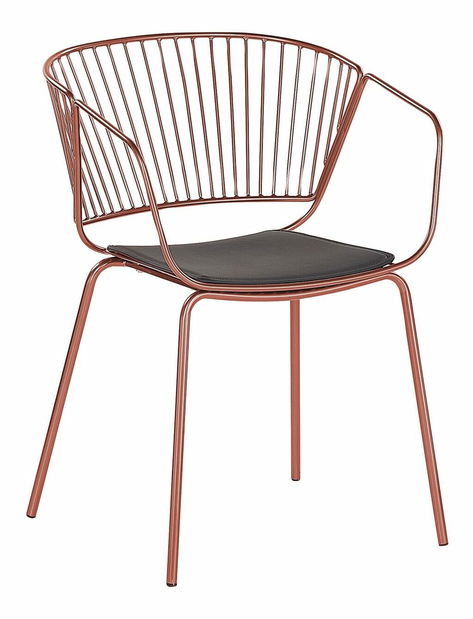 Set 2 ks. jedálenských stoličiek RAGOR (medená)