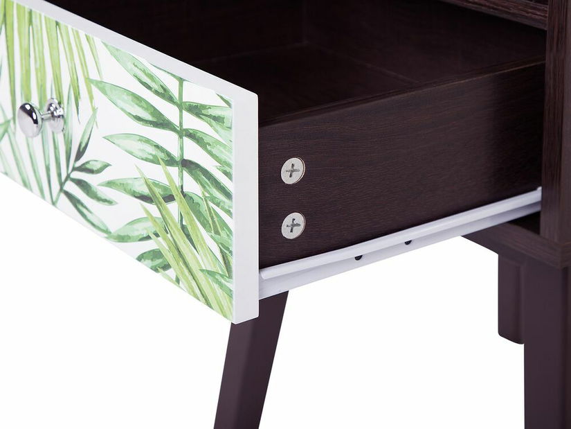 Nočný stolík Renner (tmavé drevo)