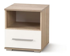Noćni stolić Lima SN-1 (hrast sonoma + bijela)