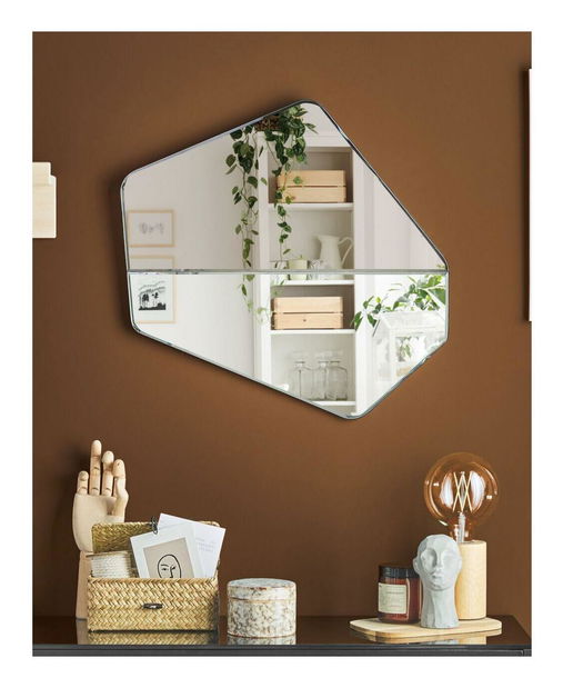 Oglindă de perete Warhana (argintiu) 