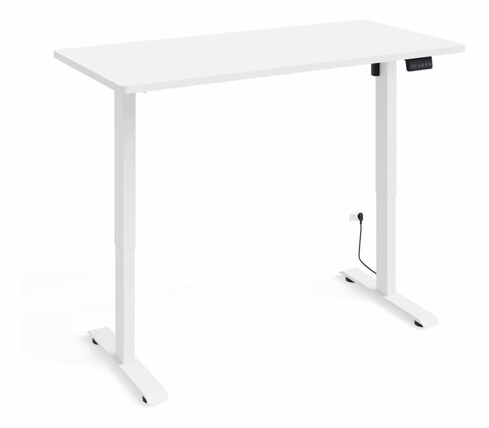 Masă PC electrică Motiva 120 (alb)