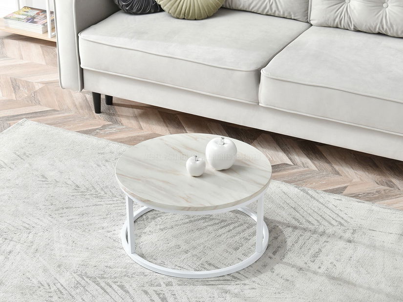 Dohányzóasztal Kolja Stolik S (bézs + fehér)