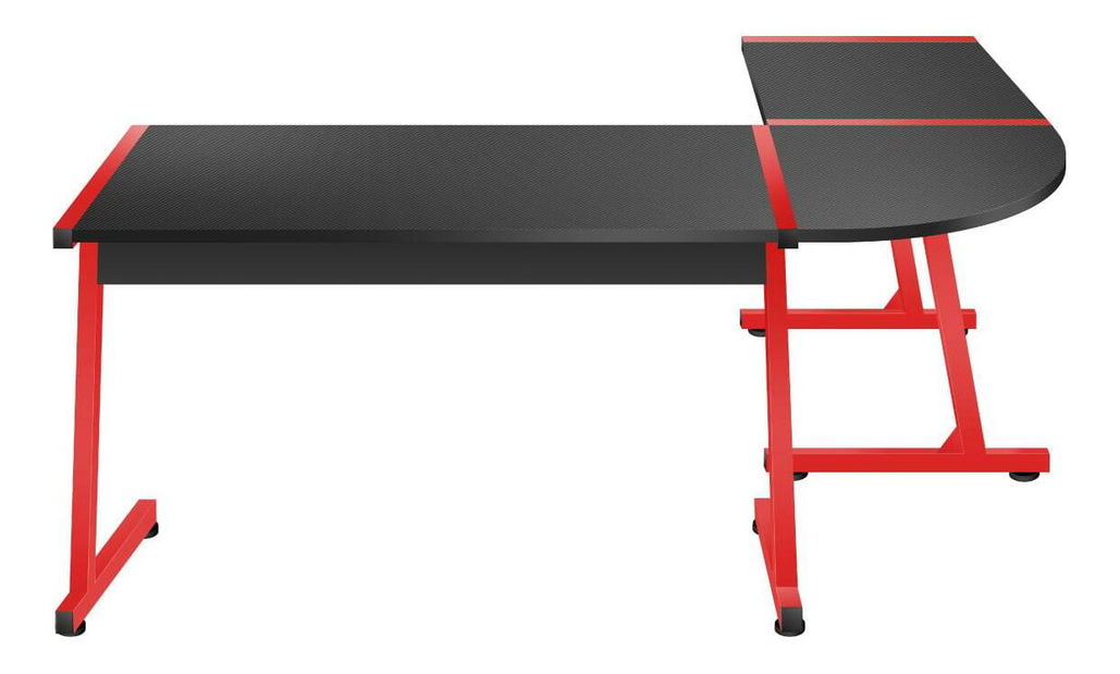 Kutni PC stolić Hyperion 6.0 (crna + crvena)