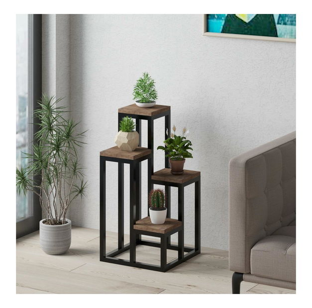 Ukrasni stalak za saksije Vopamo 1 (atlantski bor + crna)