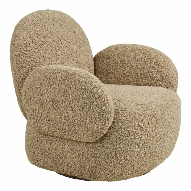 Kreslo Mnaloria (svetlohnedá)