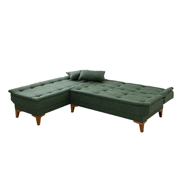 Kutna sofa na razvlačenje Syrma (zelena) (L)