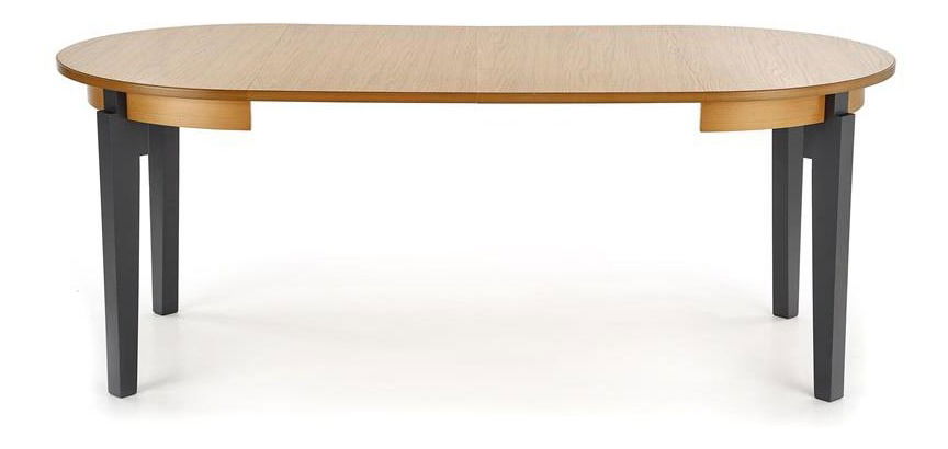 Blagovaonski stol na razvlačenje 100-200 cm Saras (hrast zlatni + grafit) (za 6 do 8 osoba)