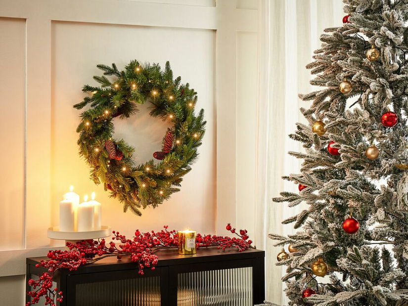 Ajtókoszorú ø 60 cm Kamer (zöld) (világítással)