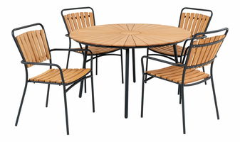 Set de grădină Canvoria 2 (natural + negru)