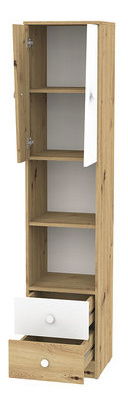 Raft Seraphina WK5 (stejar artisan + alb + gri)