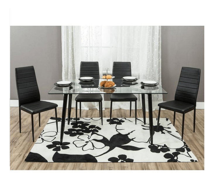 Set blagovaonskih stolica (2 kom.) Collort nova (crna ekokoža) *outlet moguća oštećenja