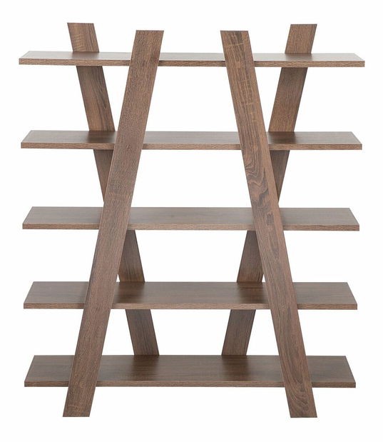 Regál Eneabba 5P (tmavé drevo)