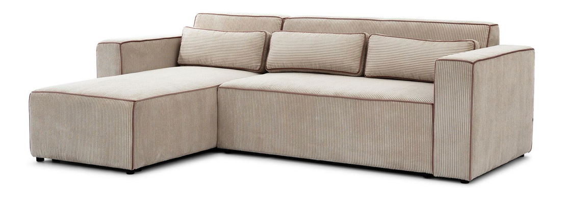 Kutna garnitura Castello (bež + smeđa) (L)