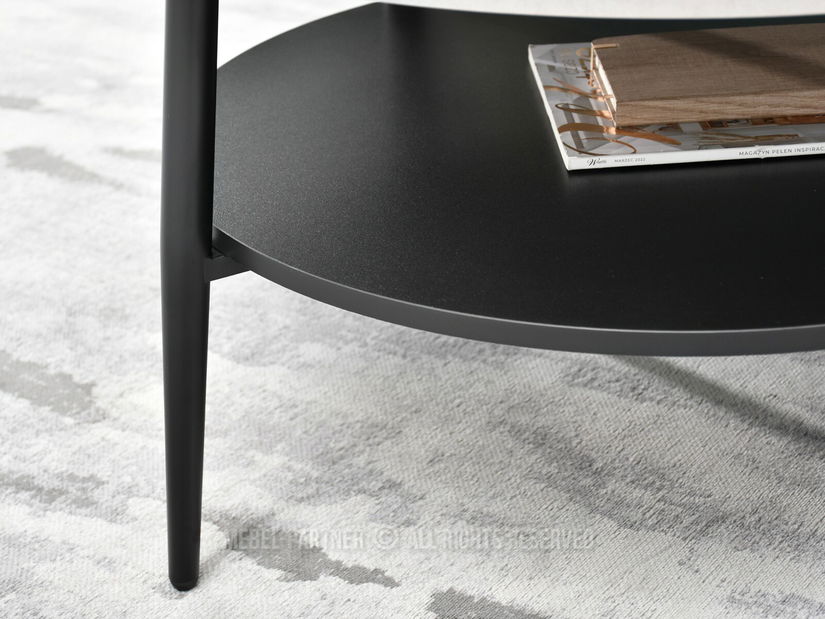 Stolić za kavu Randolf Xl (beton + crna)