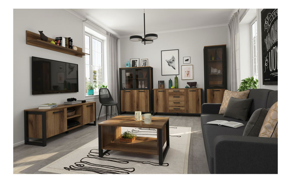 Mobilier living Marni 1 (stejar delano închis)