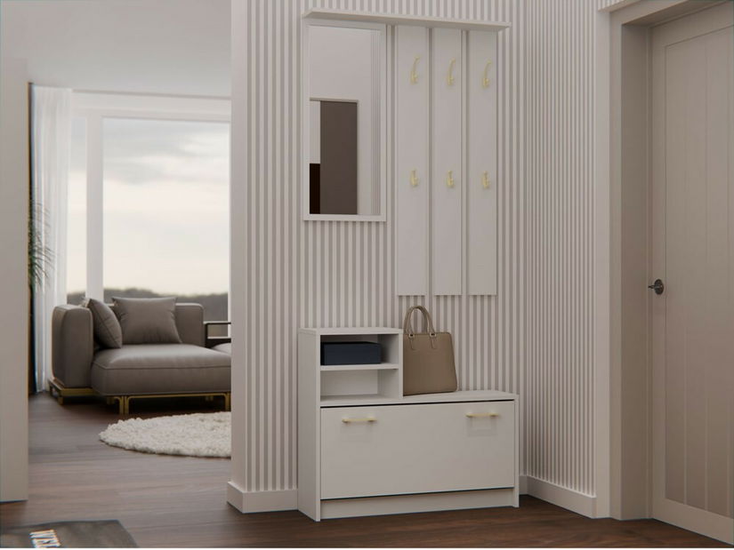 Set mobilier hol Vayan 1 (cashmir) (cu oglindă)