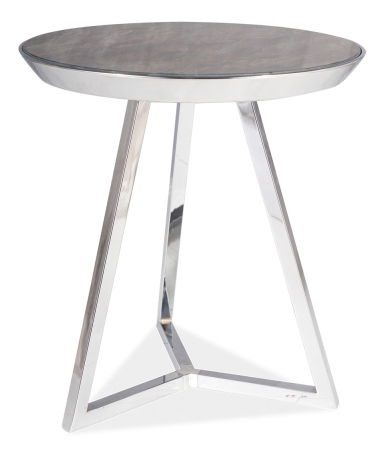 Konferenčný stolík Teddy (mramor + chrómová)