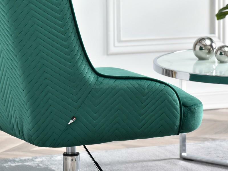 Kreslo Bilibo (zelená + chrómová)