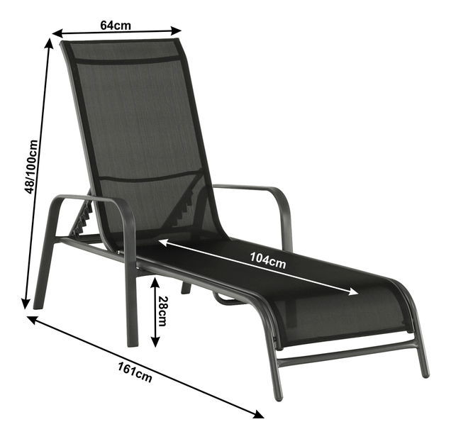 Záhradné lehátko Atrato 
