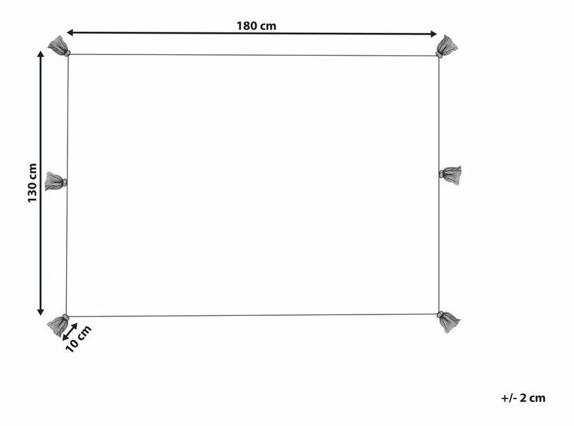 Pléd 150 x 200 cm Alaza (bézs)