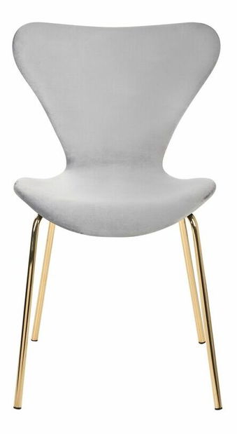 Set 2 buc scaune sufragerie Baylor (gri + Auriu)