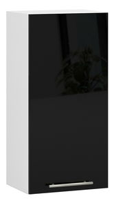 Dulap superior de bucătărie Ozara W40 H720 (alb + negru lucios)