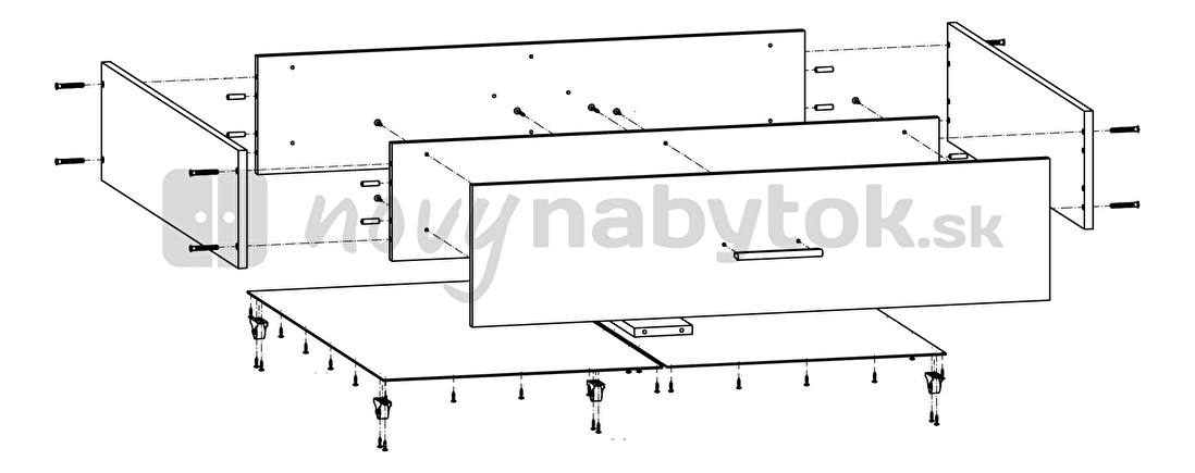 Jednolôžková posteľ 90 cm BRW Simply LOZ3S/90