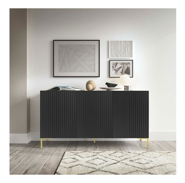 Komód Lamellito L1 (fekete + arany)