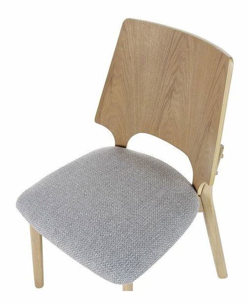 Set 2 ks jedálenských stoličiek Abie (svetlé drevo)