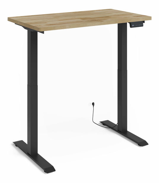 Elektrický PC stolík Natura 120 (dub + čierna)