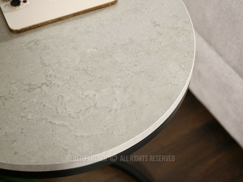 Dohányzóasztal Corden (beton + fekete)