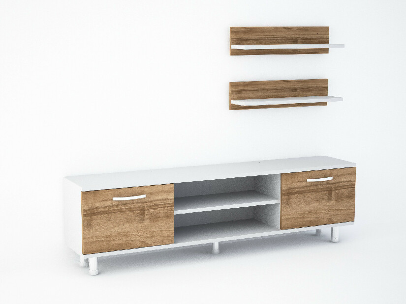 Mobilier living Danica (Alb + Nuc)