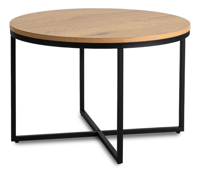 Konferenčný stolík Hubiera (dub zlatý + čierna) 