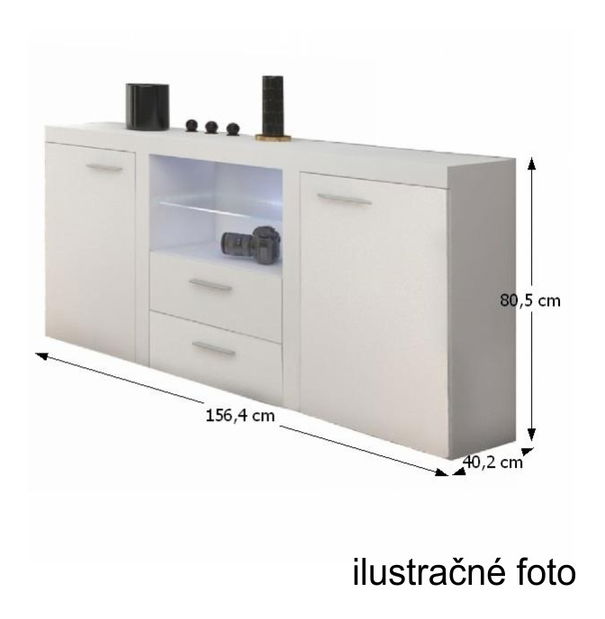 Komoda Retha (biela) *výpredaj