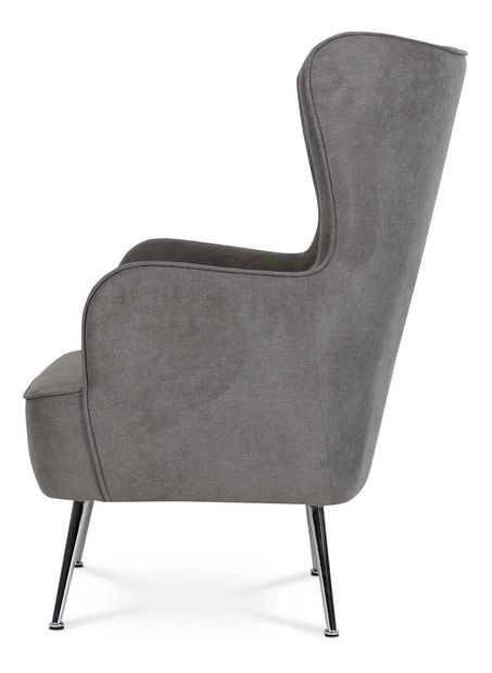 Kreslo ušiak Agobios (sivá)