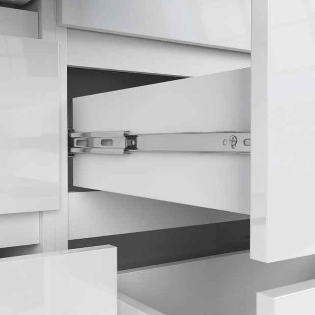 Komoda Kapil II (biela + lesk biely)