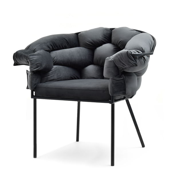 Relax fotel Piplio (grafit + fekete)