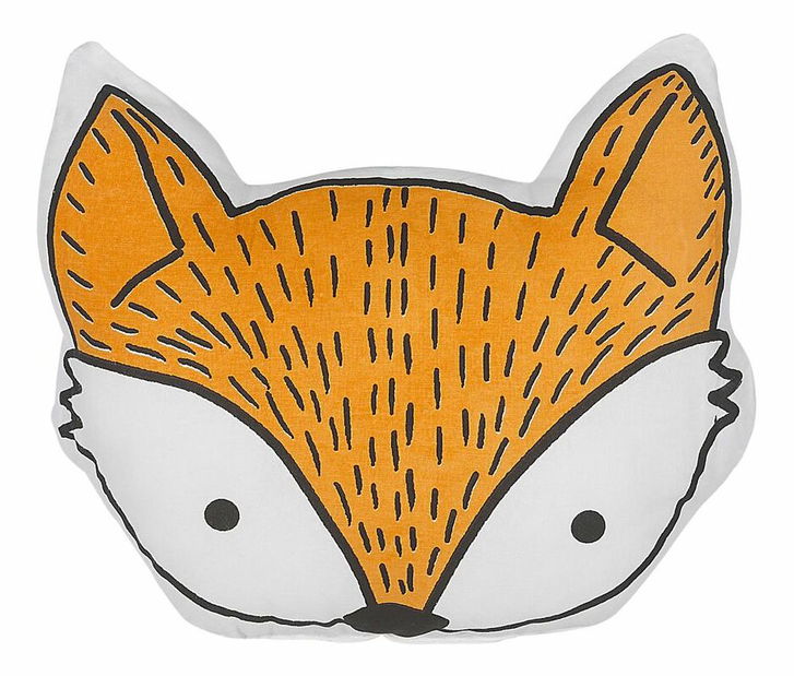 Sada 2 ozdobných vankúšov 50 x 40 cm Vady (oranžová)