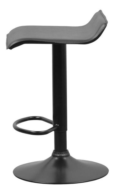 Barová stolička Baily (čierna ekokoža)