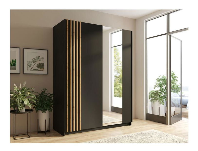 Ormar Bogota 1 (crna + hrast artisan)