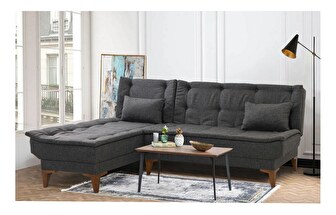 Kutna sofa na razvlačenje Syrma (antracit) (L)