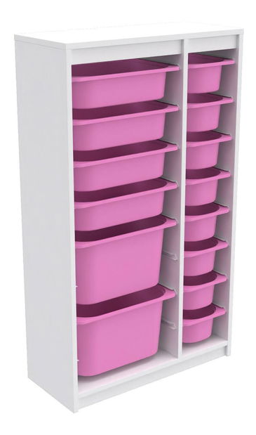 Organizator za igračke Dremonka 6 (ružičasta + bijela)