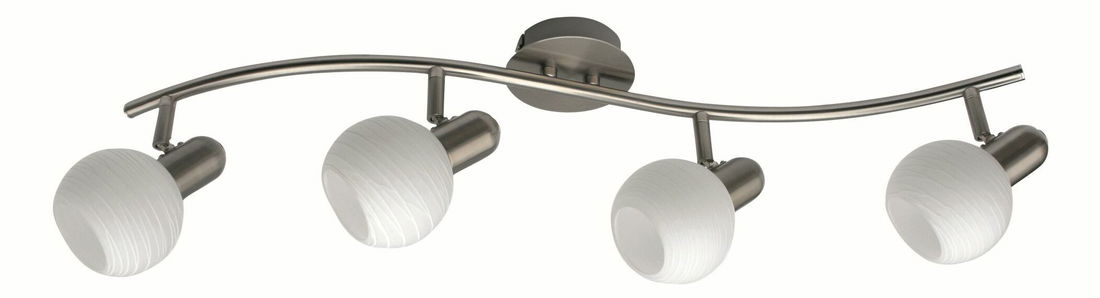 Spot LED Aurel 6344 (satin crom + motiv alb)