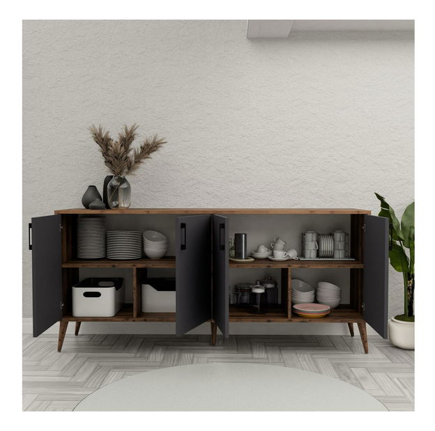 Skrinka Pivida (orech + antracit) 