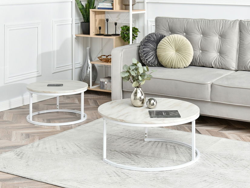 Măsuță de cafea Kolja Zest Xl (bej + alb)